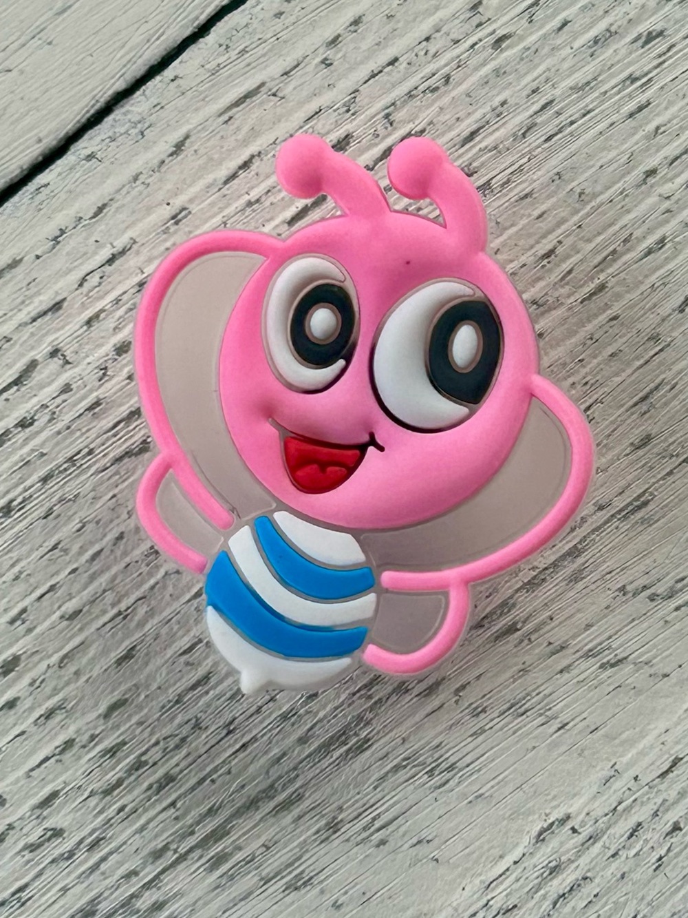 (5/$15) Pink Bee Crocs Charm